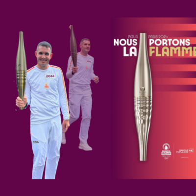 Jean-Emmanuel DUCASSE porteur de la flamme olympique