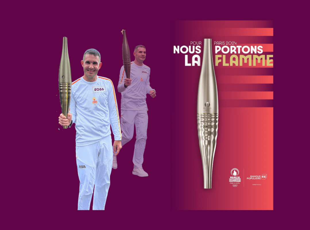 Jean-Emmanuel DUCASSE porteur de la flamme olympique